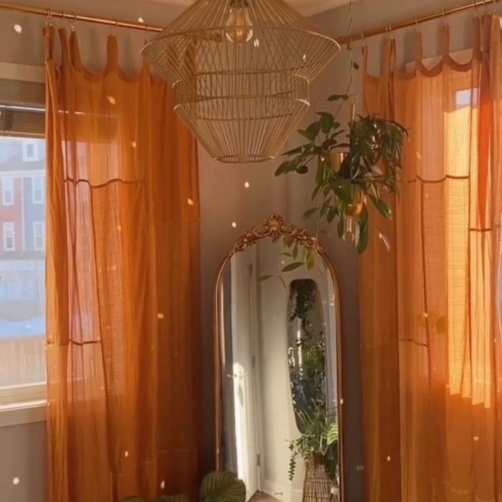 ISO Urban Outfitters Chloe Patchwork Curtains in Honey!! 🧡🧡🧡